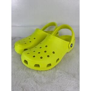 Crocs Classic Clog Neon Highlighter Yellow Men’s 7 / Women’s 9 NEW
